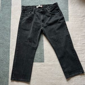 Levi 505 Straight Fit - Washed Black - 38 x 29